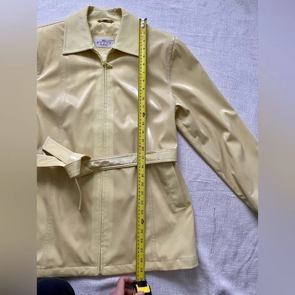 Yellow Nuage Rain Jacket with Belt - Picture 7 of 14
